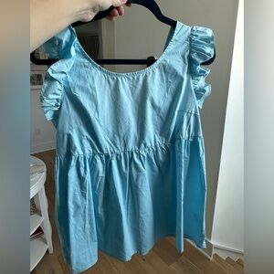Blue babydoll too with tie back
